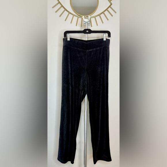 Talbots 2 piece charcoal Gray velour lounge set athleisure small EUC - Picture 2 of 6